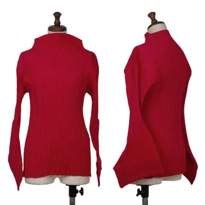 ISSEY MIYAKE Flare Sleeves Mock Neck T Shirt