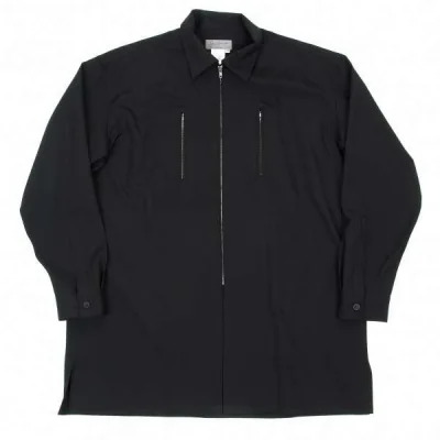 yohji yamamoto pour homme wool zip half-coat