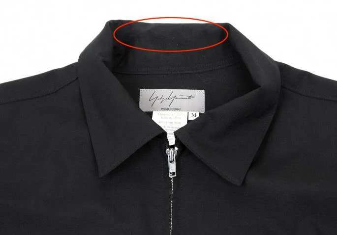 yohji yamamoto pour homme wool zip half-coat K-11059_002