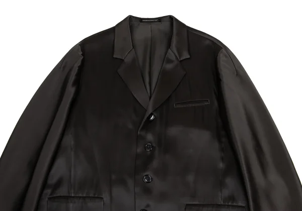 Yohji Yamamoto POUR HOMME Poly Rayon Shiny Jacket K-151595_002