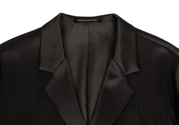 Yohji Yamamoto POUR HOMME Poly Rayon Shiny Jacket K-151595_003