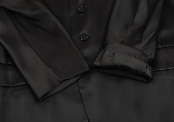 Yohji Yamamoto POUR HOMME Poly Rayon Shiny Jacket K-151595_012