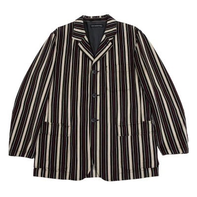 ISSEY MIYAKE MEN Stripe Cotton Jacket