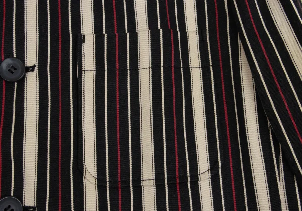 ISSEY MIYAKE MEN Stripe Cotton Jacket K-151626_008