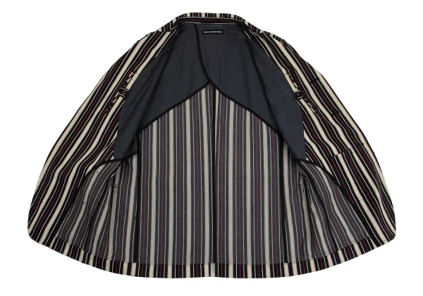 ISSEY MIYAKE MEN Stripe Cotton Jacket K-151626_014