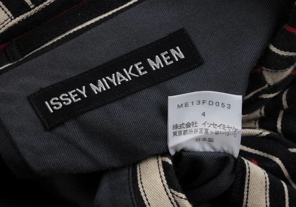 ISSEY MIYAKE MEN Stripe Cotton Jacket K-151626_019