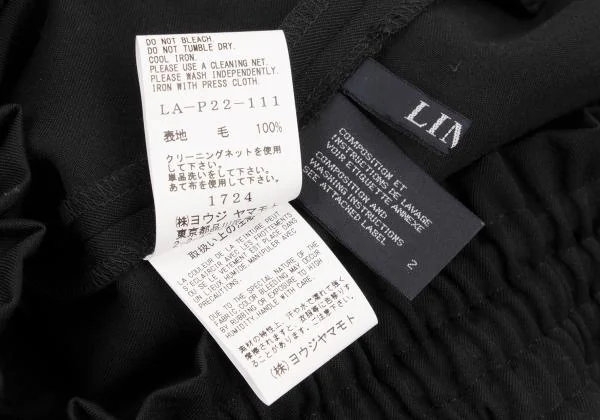 LIMI feu Wool Gabardine Pocket Design Wide Pants K-151719_011