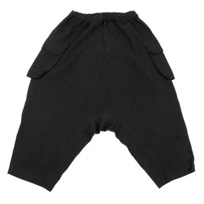 BLACK COMME des GARCONS Dyed Poly Jacquard Dropped Crotch Pants