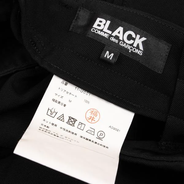 BLACK COMME des GARCONS Triacetate Strap  Dropped Crotch Pants K-151741_016