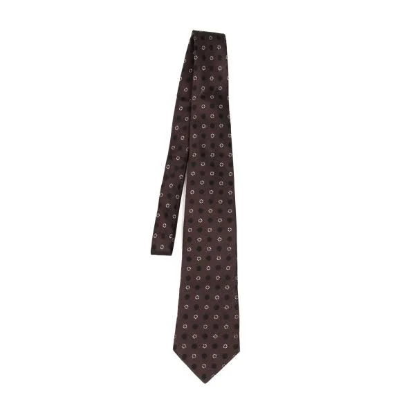 COMME des GARCONS HOMME DEUX Silk Dot Jacquard Tie Bordeaux  K-151800_001