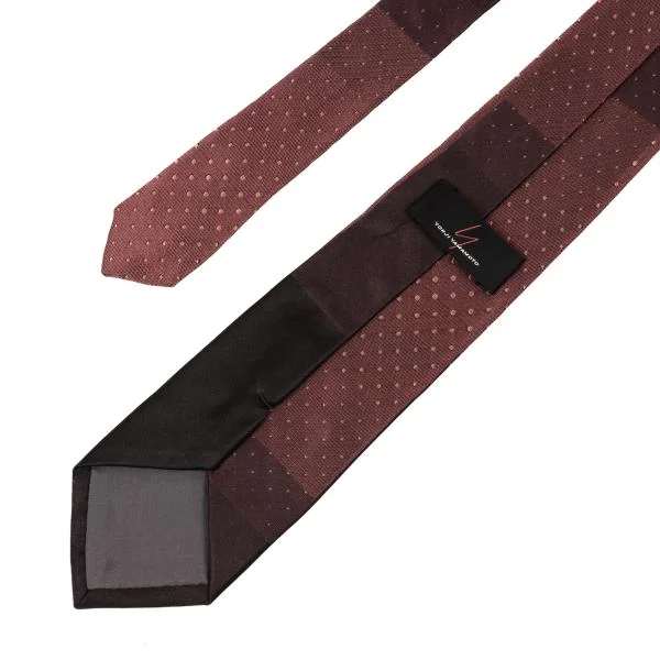 Yohji Yamamoto Silk Panel Jacquard Tie K-151811_006