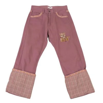 PINK HOUSE Bear Embroidery Tyrolean Tape Pants