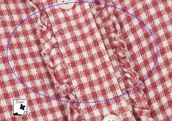 PINK HOUSE Checked Frill Design Long Sleeve Shirt K-151851_006