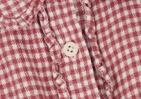PINK HOUSE Checked Frill Design Long Sleeve Shirt K-151851_009