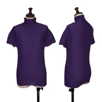 ISSEY MIYAKE me Stretch Pleated High Neck T-shirt