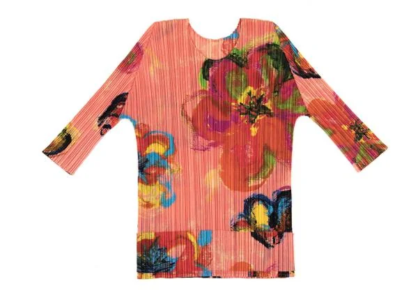 PLEATS PLEASE Floral Printed Top K-151882_002