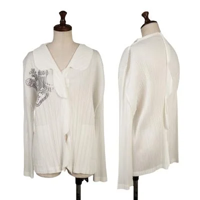 PLEATS PLEASE Emblem Embossed Jacket