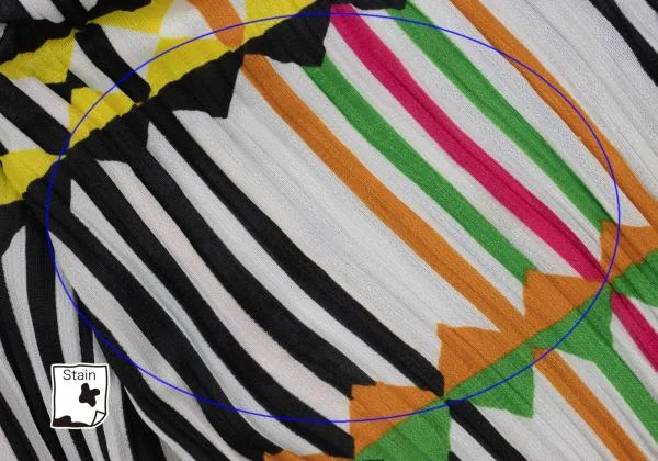 PLEATS PLEASE Multi Stripe Print Twisted Pleats Tank Top & Pants K-151916_012