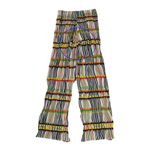 PLEATS PLEASE Multi Stripe Print Twisted Pleats Tank Top & Pants K-151916_014