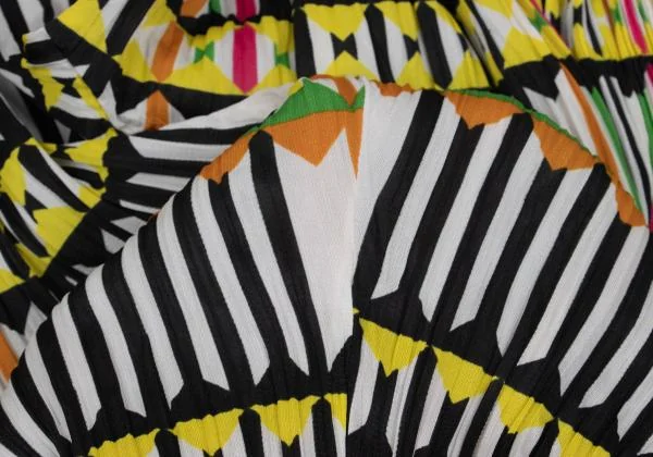 PLEATS PLEASE Multi Stripe Print Twisted Pleats Tank Top & Pants K-151916_016