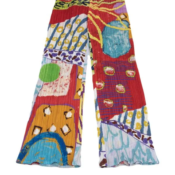 PLEATS PLEASE Graphic Print Pants K-151925_005