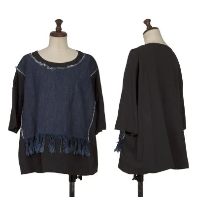 zucca Denim Paste Wide T Shirt