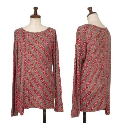 zucca Front Switching Patterned T Shirt