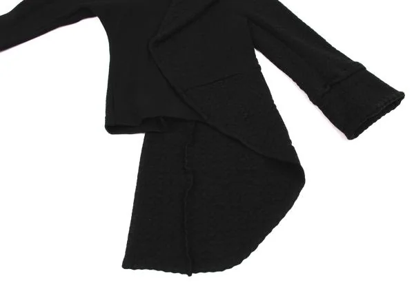 コムデギャルソンCOMME des GARCONS ハーフジャケットドッキングメッシュカットソー  黒S K-152001_009