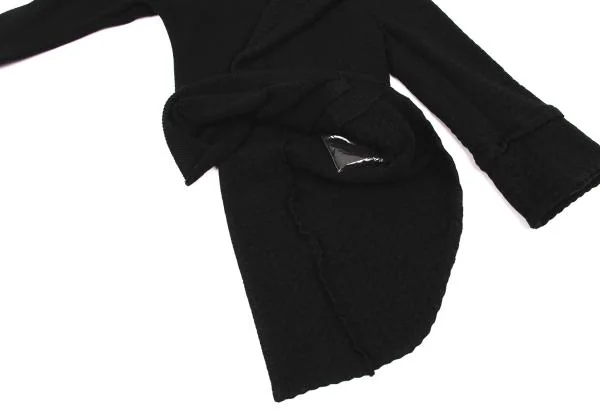 コムデギャルソンCOMME des GARCONS ハーフジャケットドッキングメッシュカットソー  黒S K-152001_010