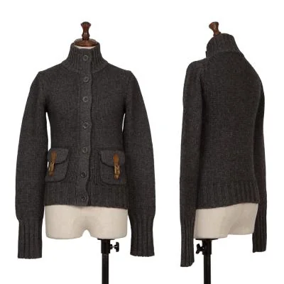 RALPH LAUREN Cashmere Wool Knit Pocket Design Jacket