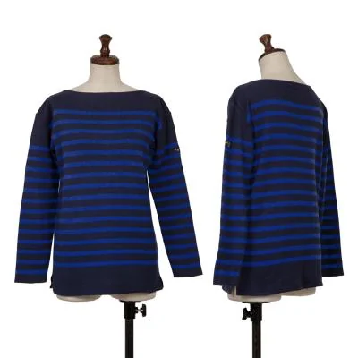 Fileuse d'Arvor×agnes b. Boat Neck Stripe T Shirt