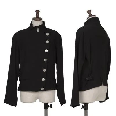 agnes b. Metal Button Stand Collar Napoleon jacket