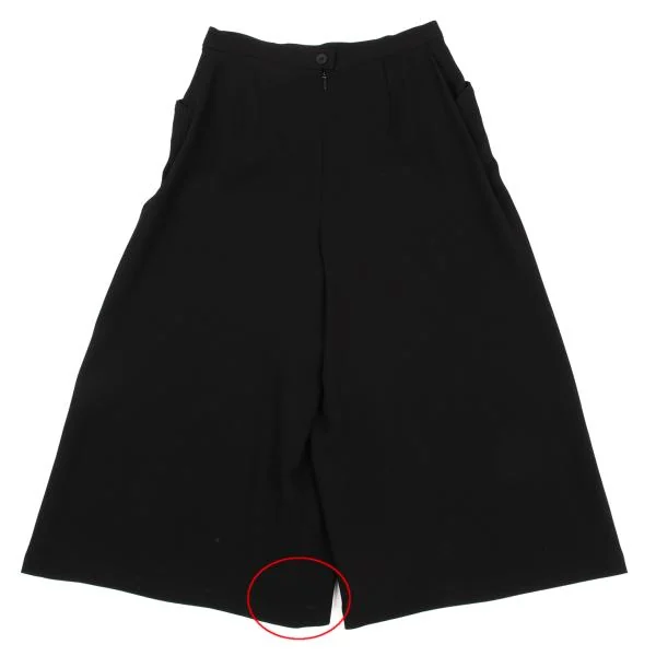 アニエスベーagnes b. フロントスリットハーフパンツ 黒36 K-152094_008
