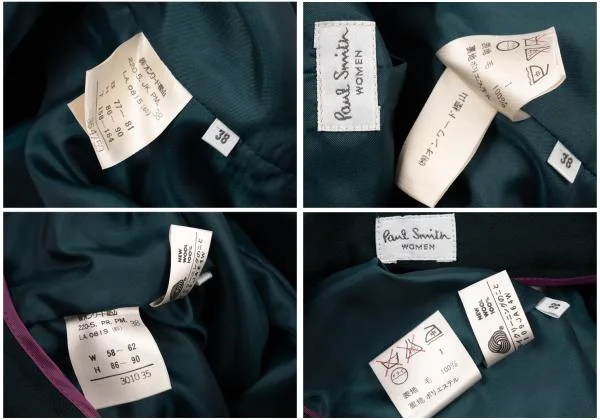 ポールスミスPaul Smith WOMEN ウール2Bジャケット 藍色38 K-152128_015