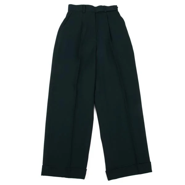 ポールスミスPaul Smith WOMEN ウールタックダブルパンツ 藍色38 K-152129_001