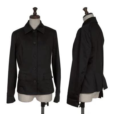 BURBERRY LONDON Cotton Poly Stretch Shirt Jacket
