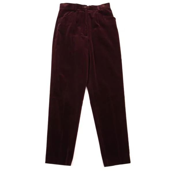 Paul Smith Velor Tapered Pants Bordeaux 40 K-152150_001