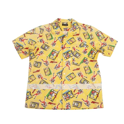 COMME des GARCONS HOMME PLUS Kamen Rider Ryuki Printed Open Collar Shirt