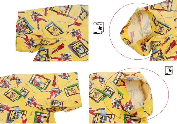COMME des GARCONS HOMME PLUS Kamen Rider Ryuki Printed Open Collar Shirt K-152161_007