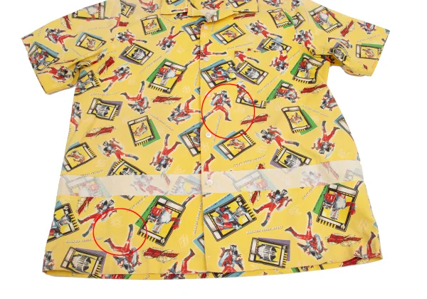 COMME des GARCONS HOMME PLUS Kamen Rider Ryuki Printed Open Collar Shirt K-152161_008