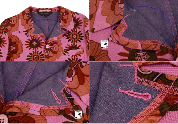 COMME des GARCONS HOMME PLUS Dyed Floral Printed Jacket K-152163_003