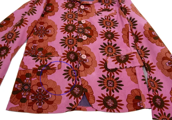 COMME des GARCONS HOMME PLUS Dyed Floral Printed Jacket K-152163_011
