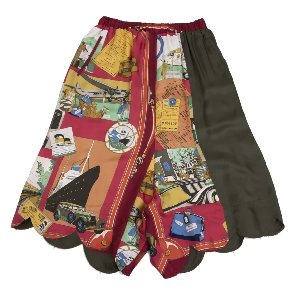 COMME des GARCONS Printed Scallop  Dropped Crotch Pants K-152174_002