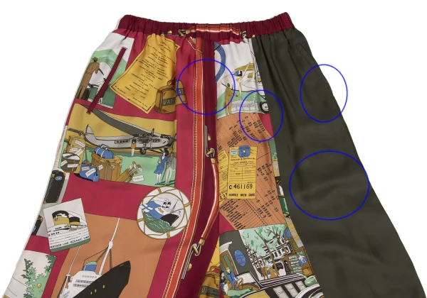 COMME des GARCONS Printed Scallop  Dropped Crotch Pants K-152174_003
