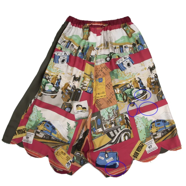 COMME des GARCONS Printed Scallop  Dropped Crotch Pants K-152174_014