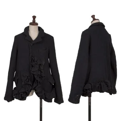 COMME des GARCONS Fulling Wool Frill Jacket