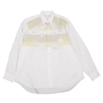 COMME des GARCONS SHIRT  Dot Crop Switching Design Shirt