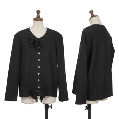 INGEBORG Wool Ribbon No Collar Jacket
