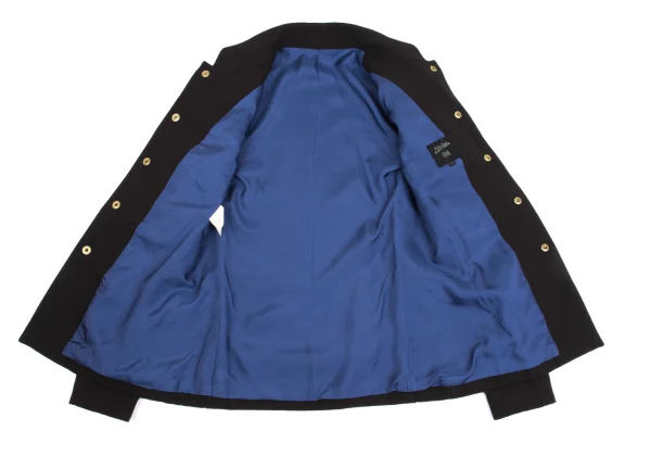 ジャンポールゴルチエ ファムJean Paul GAULTIER FEMME ウール金ボタンナポレオンジャケット 焦げ茶40 K-152248_011