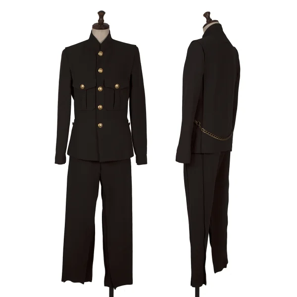 Jean Paul GAULTIER FEMME Wool Napoleon Jacket & Pants Brown 40 K-152250_001